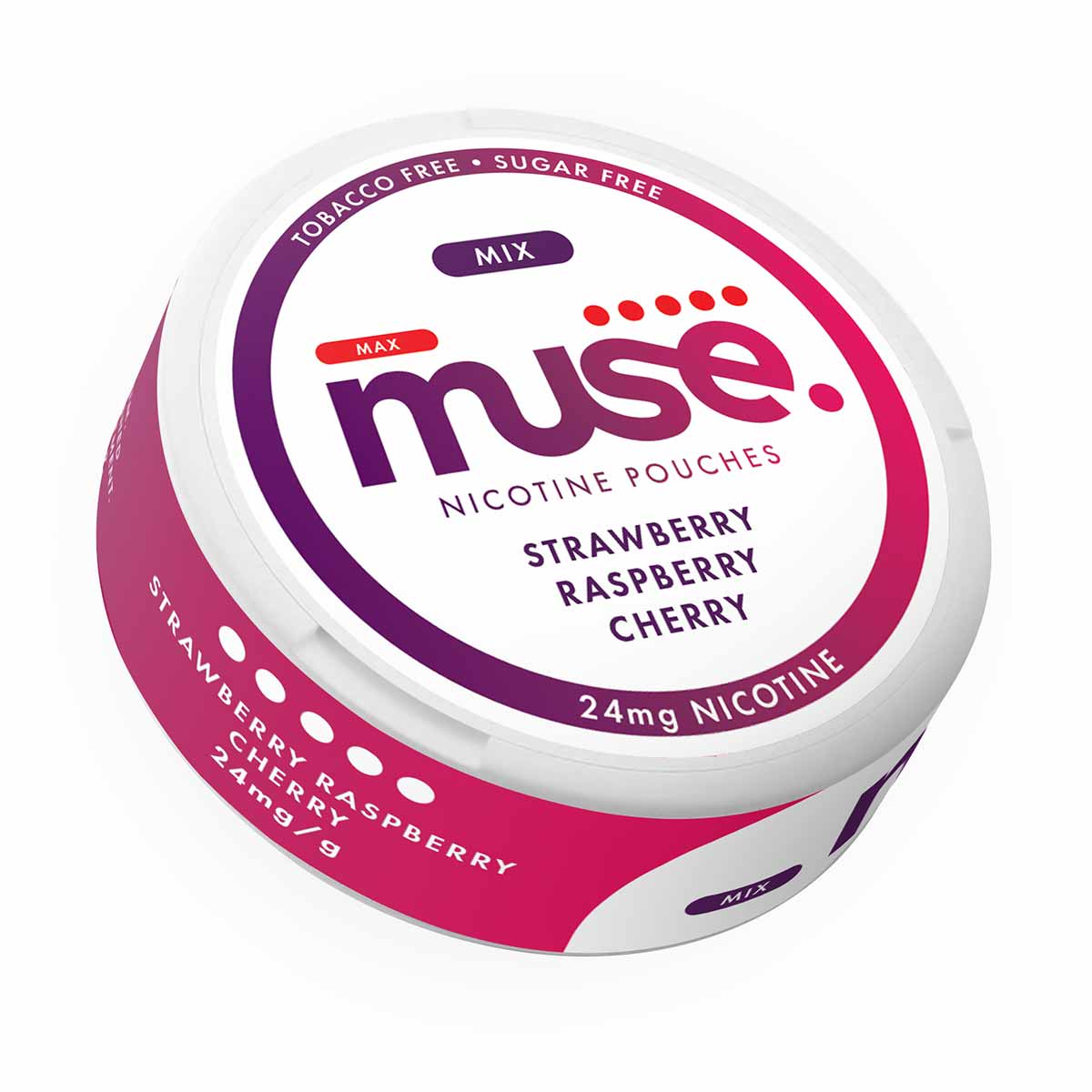Strawberry Raspberry Cherry Muse Nicotine Pouches